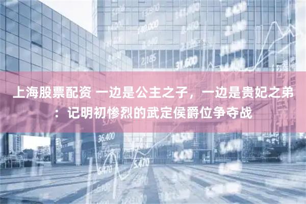 上海股票配资 一边是公主之子，一边是贵妃之弟：记明初惨烈的武定侯爵位争夺战