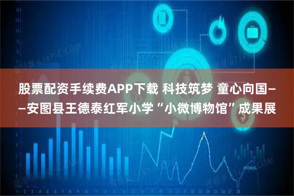 股票配资手续费APP下载 科技筑梦 童心向国——安图县王德泰红军小学“小微博物馆”成果展
