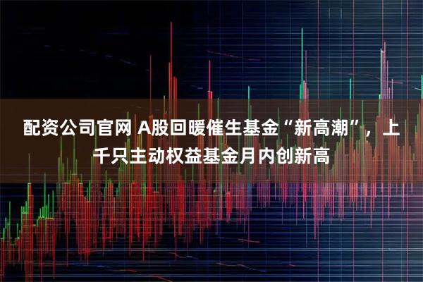 配资公司官网 A股回暖催生基金“新高潮”，上千只主动权益基金月内创新高